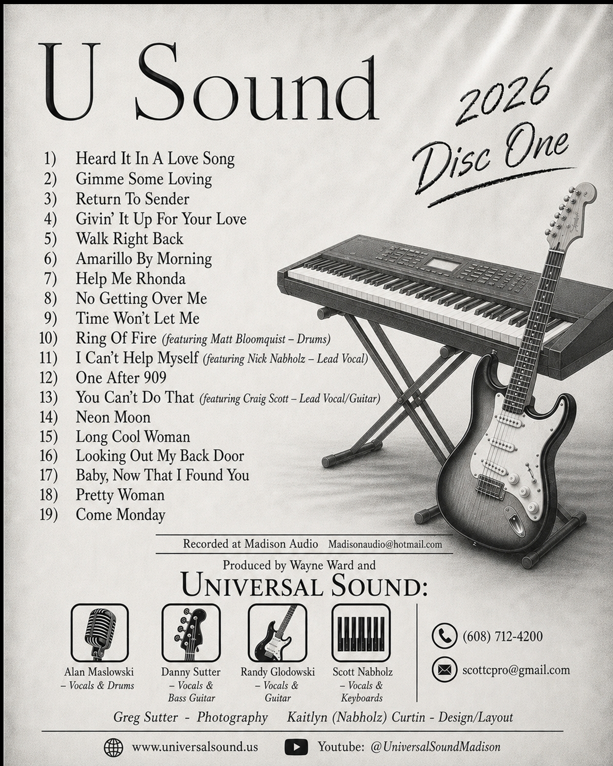 Usound Lines notes, Disc One 